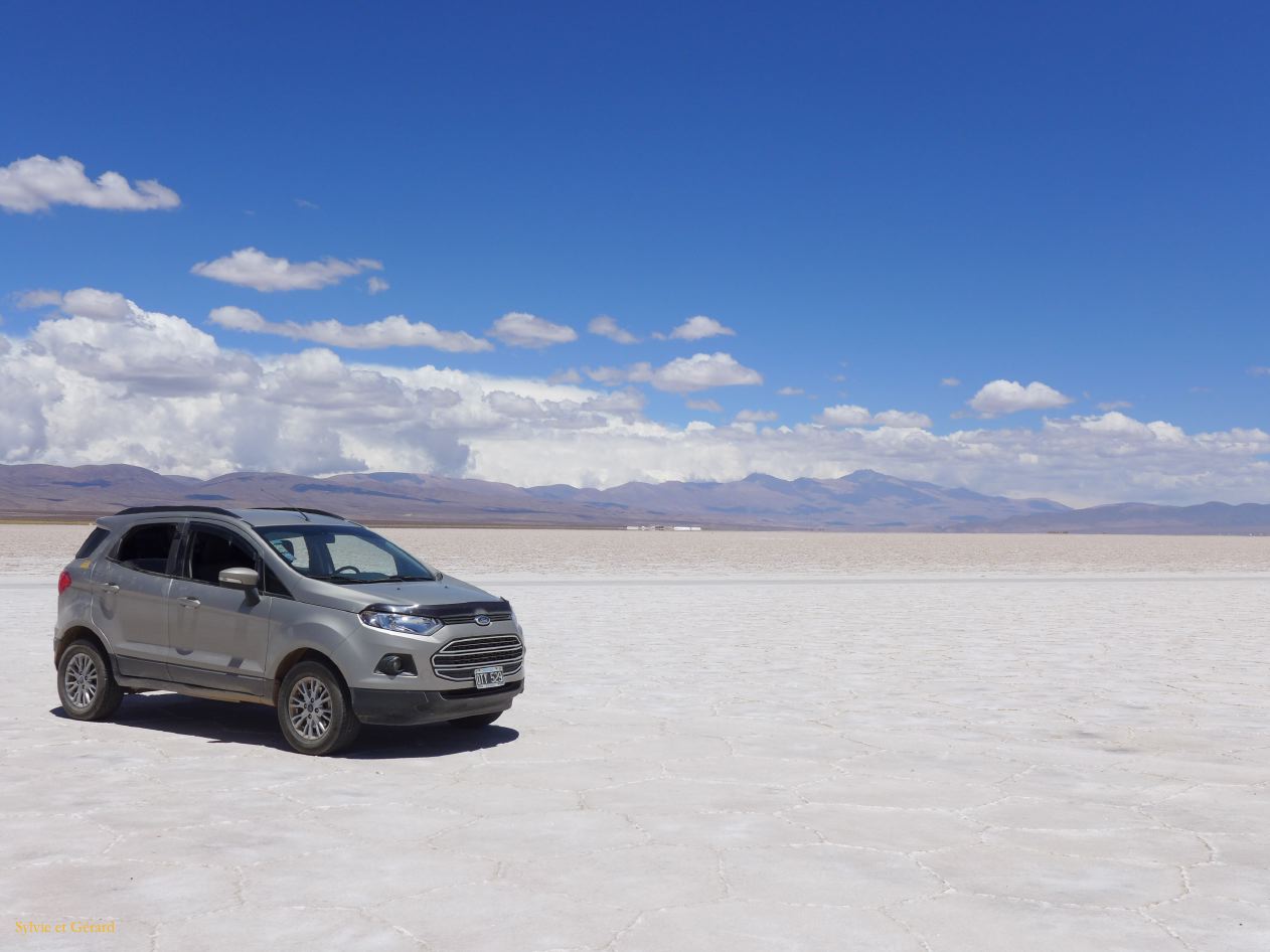 La Puna Les Salinas Grande notre voiture