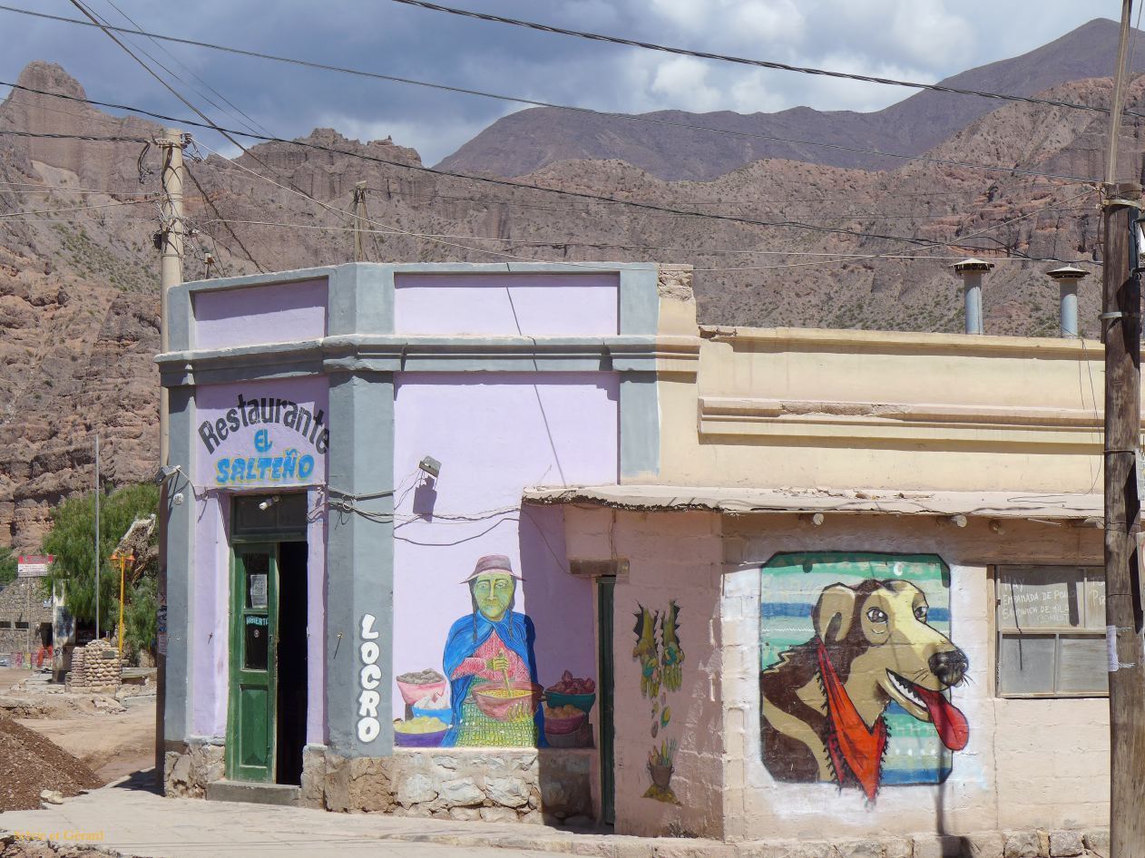 La Quebrada et Tilcara dans la ville tags