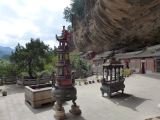 08 40 Tianshui Immortal Cliff c'es un ensemble de 3 falaises 5 pics et 6 temples  