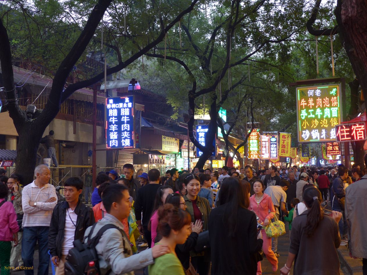 Xian 39 le quartier hui éthnie musulmane chinoise