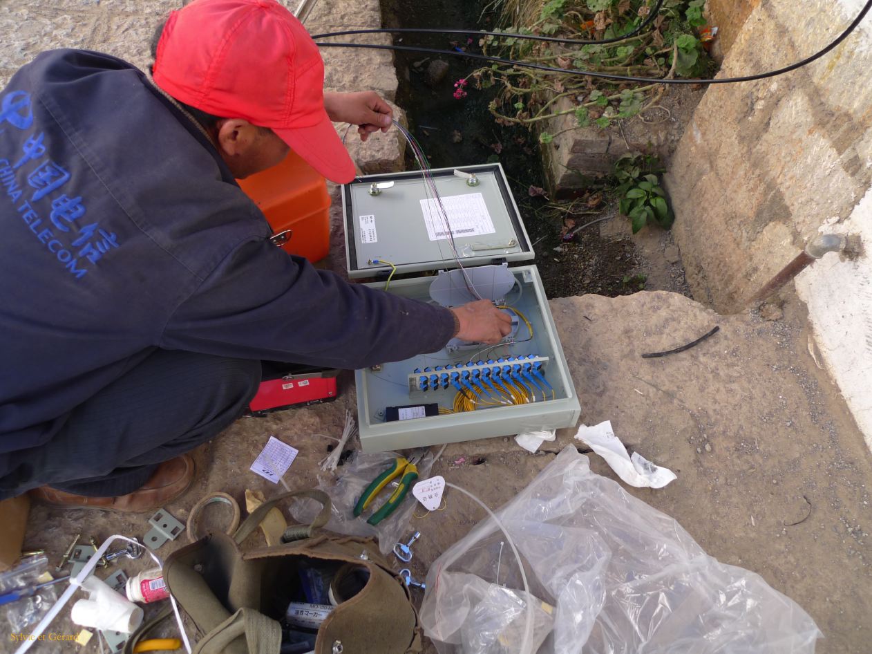 101 Lijiang La Vieille Ville arrivée de la fibre optique