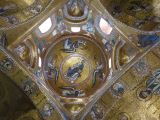 005 Palerme piazza Bellini - la Martorana  - intérieur  - Christ Pantacrator et archanges DSC03256