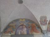 Florence 56 San Marco cloître Fra Angelico 2 Dominicains accueillant le Christ pélerin