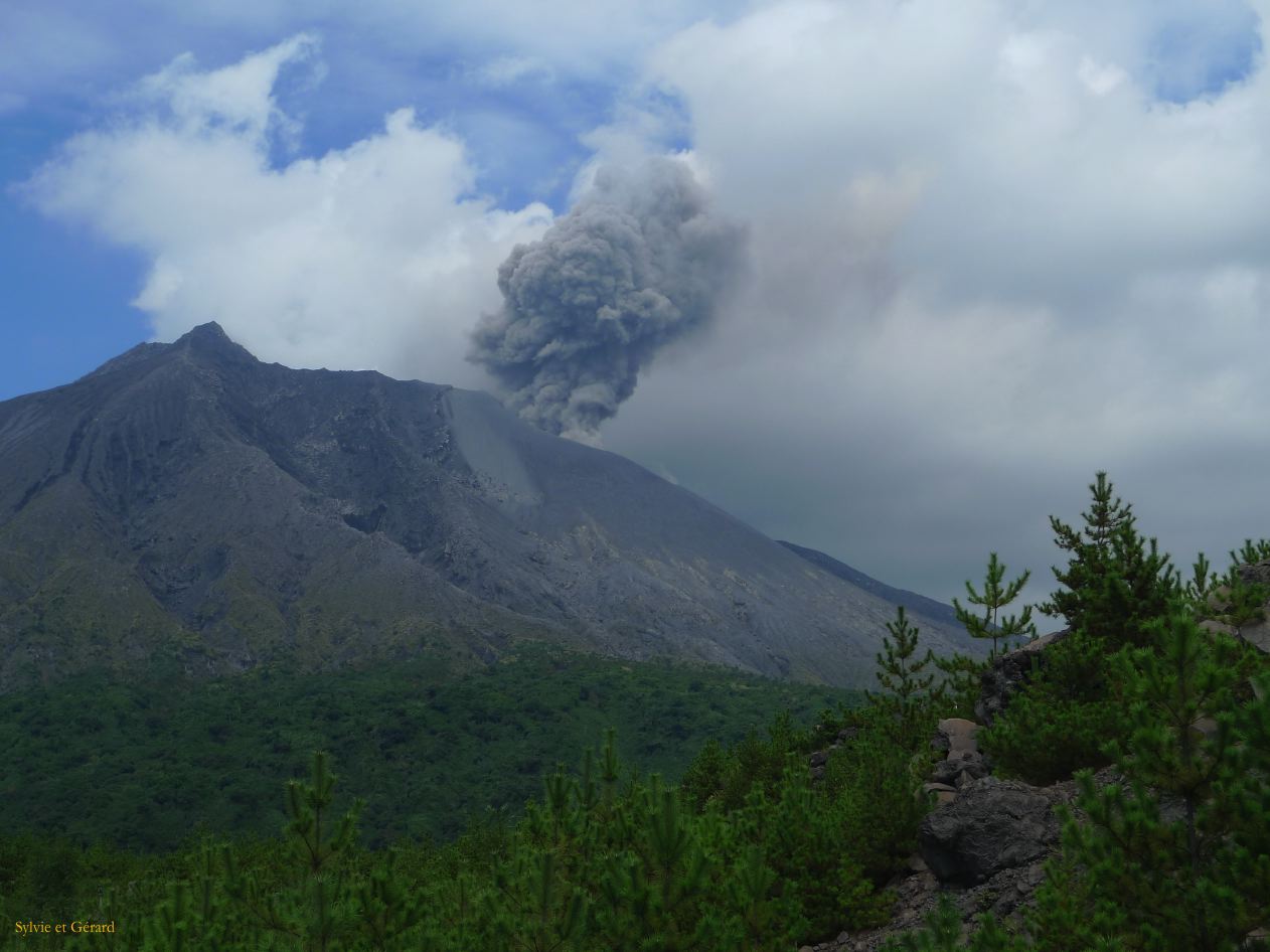 D Kyûshû 102 Kagoshima sur l'ile de Sakurajima  