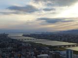 F Osaka Quartier Umeda Sky Building Garden 5 au soleil coucahnt