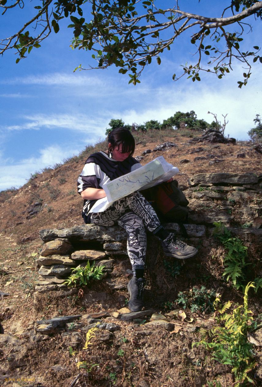 Pokhara sur les chemins de randonnée Nepal 1993-109