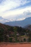 Pokhara sur les chemins de randonnée Nepal 1993-120